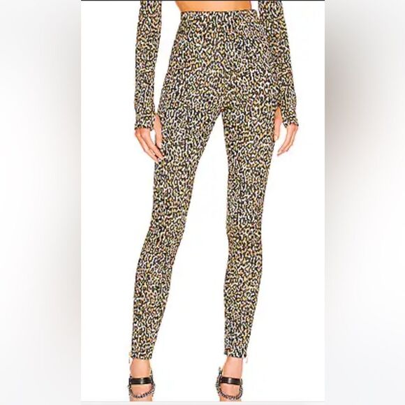 DUNDAS X REVOLVE Zappa Legging Pants in Black and Gold Leopard Small - Picture 1 of 14
